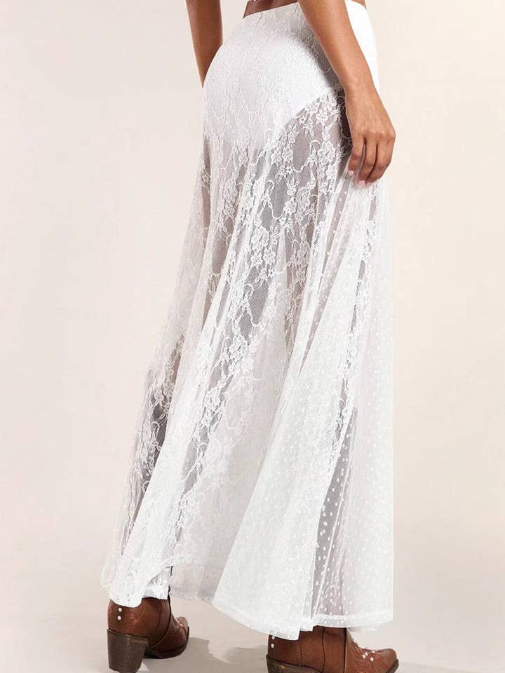 Mccolin - Wholesale Skirt - Women's - Elegant Lace Maxi Skirt4