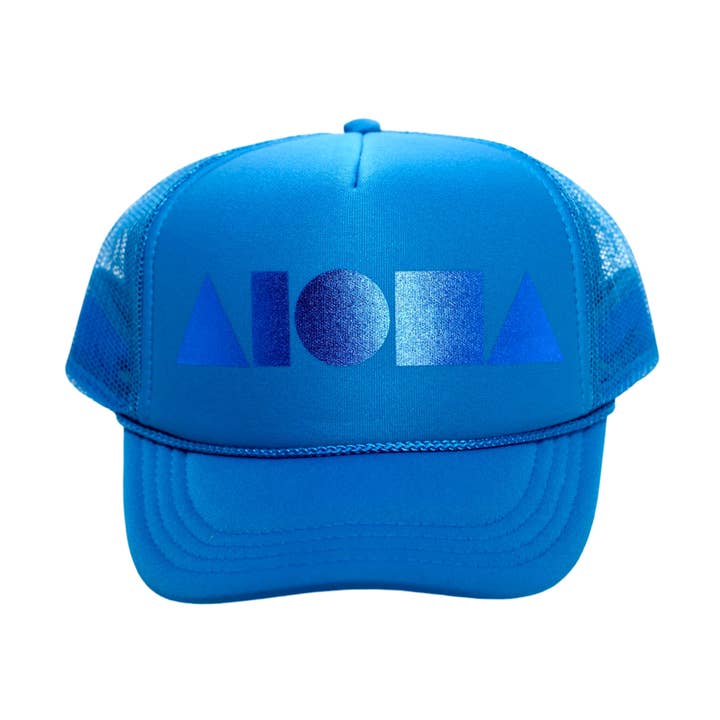 OCEAN BLUE BLUE Youth Trucker for wholesale by Soley Aloha