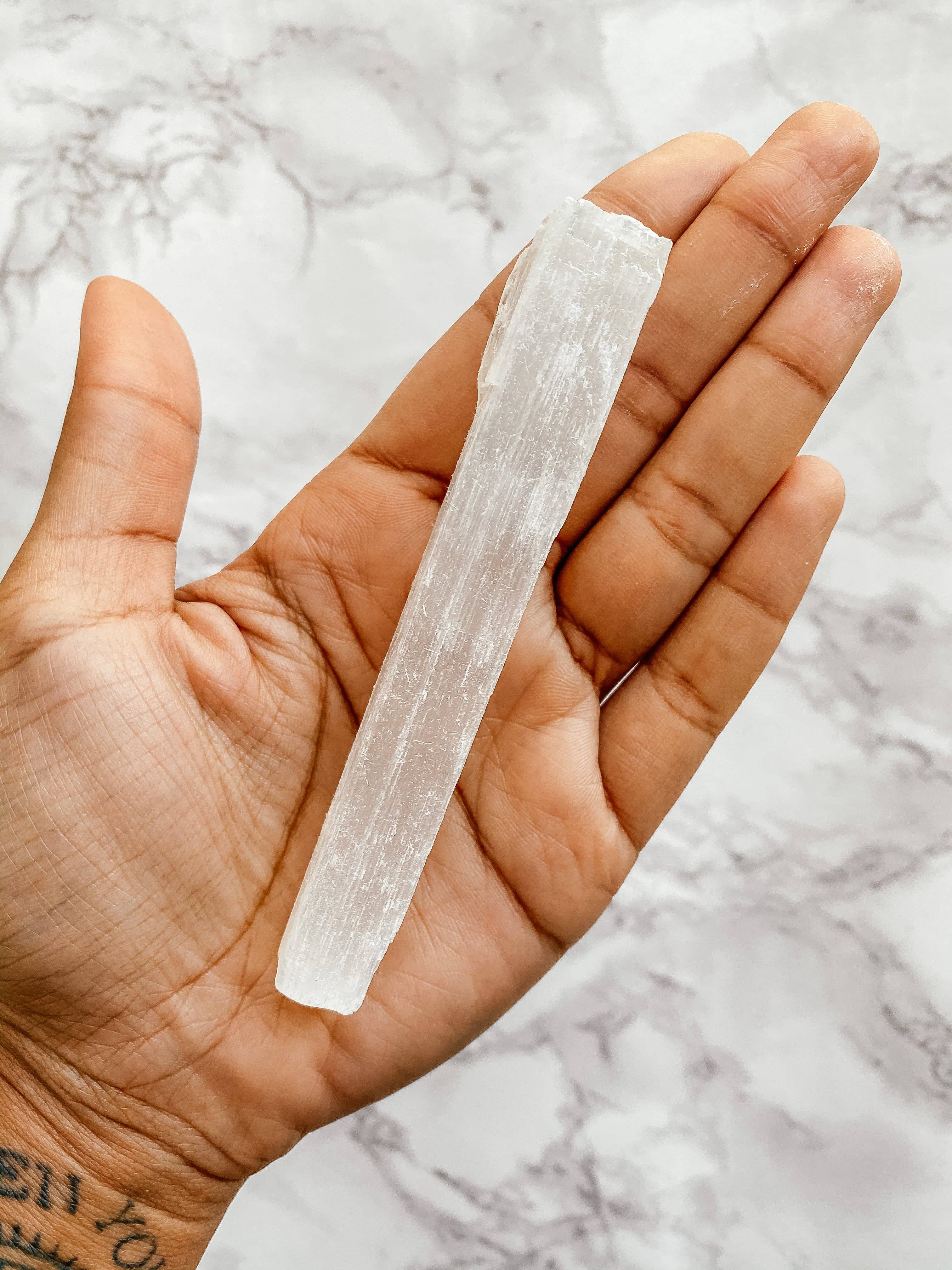 Peach and Pixie - Wholesale Spiritual Stone/Crystal - Selenite Wand ~3", Ethically Sourced3