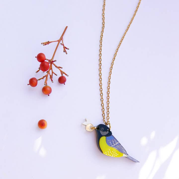 Great Tit Necklace for wholesale by BiCA-Good Morning Design