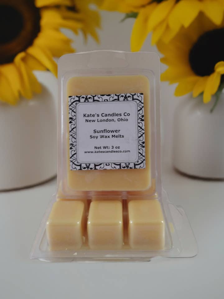 La cire de tournesol et de soja fond pour la vente par Kate's Candles co
