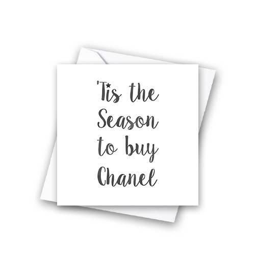 Wereld van de mode- Coco kerstkaart voor wholesale door Catherine Loves