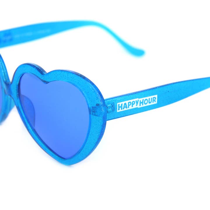 Happy Hour Shades - Wholesale Sunglasses – Women's - Heart-Ons | Blue sparkle1
