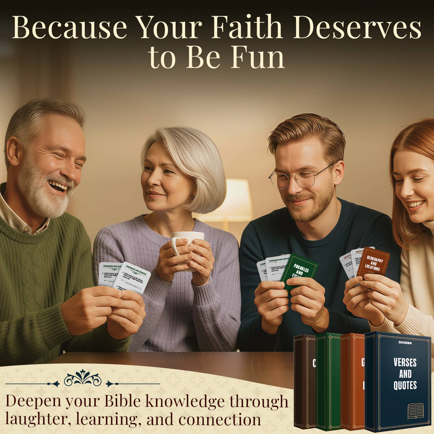 QUOKKA - Wholesale Card Game - Rethink!: How Well Did You Read The Bible? Trivia Game2