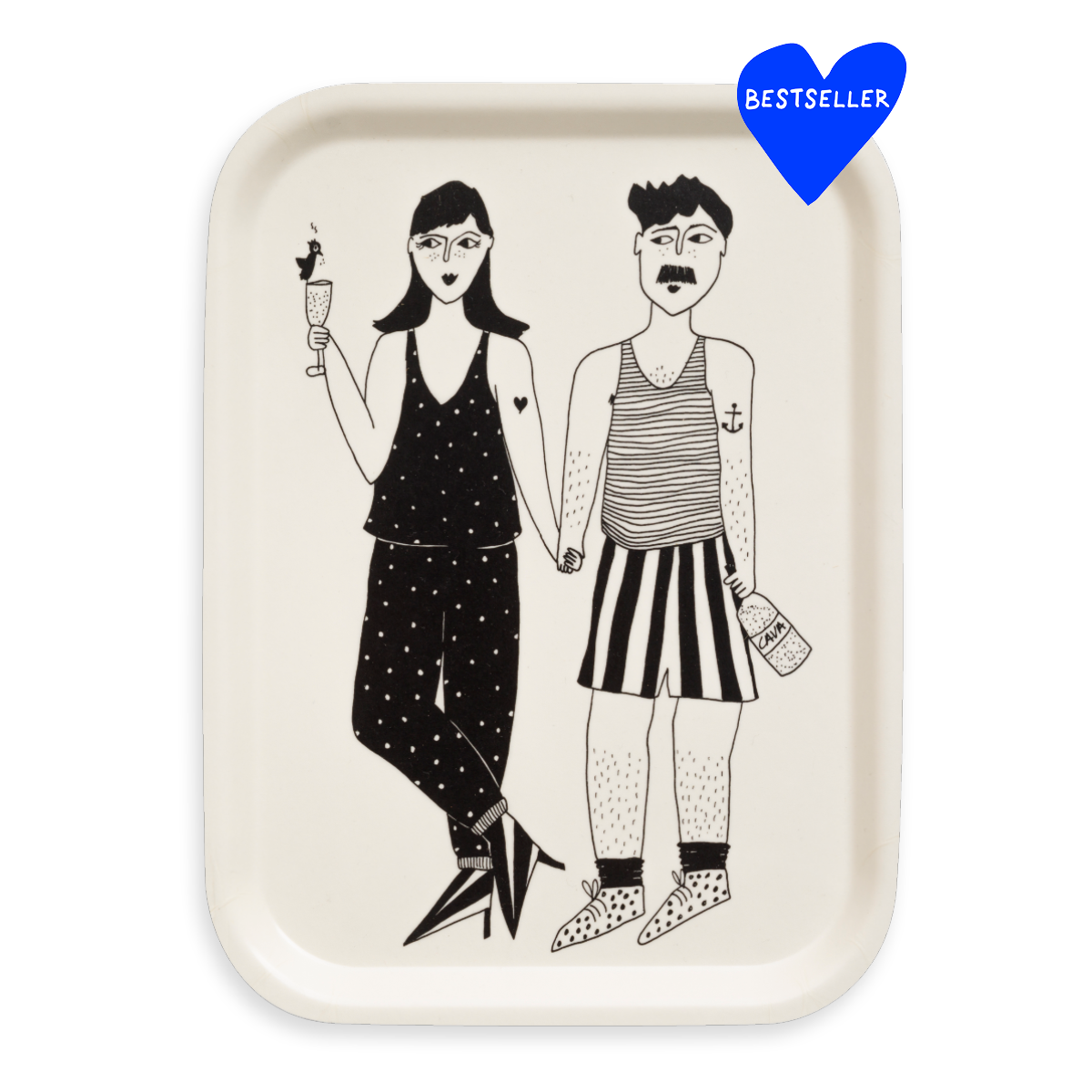 helen b - Wholesale Serving Tray - tray apero couple0