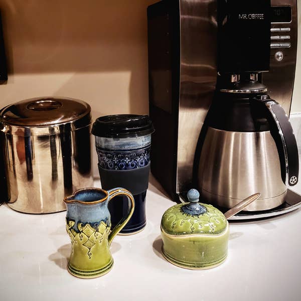 Plays in Mud Pottery - Wholesale Pitcher - Cream and Sugar Set Handmade Stoneware Made to Order1