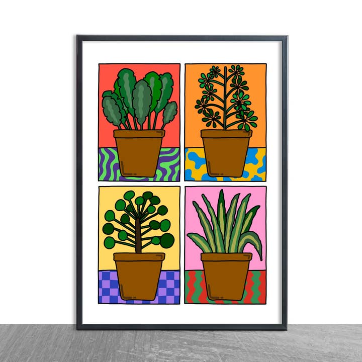 House plant print for wholesale by Marblehead