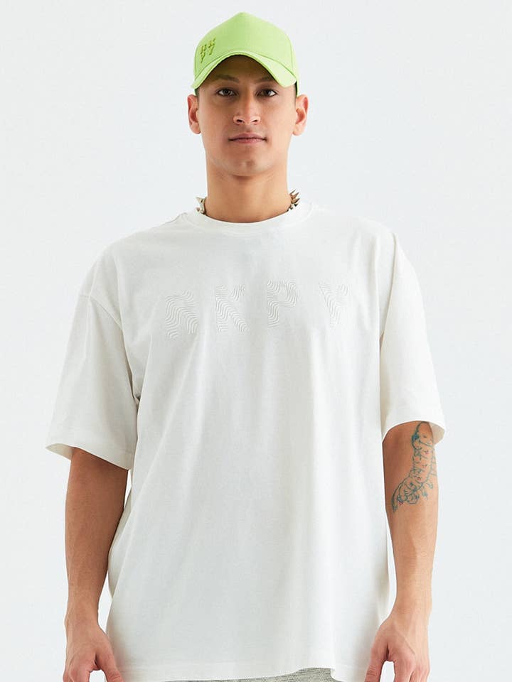 T-Shirt pour homme en blanc Gauthier pour la vente par Rockupy