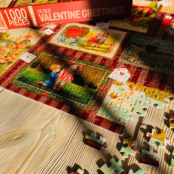 Penny Puzzle - Wholesale Puzzle - Adult - YE OLD VALENTINE GREETINGS 1000 piece jigsaw puzzle3