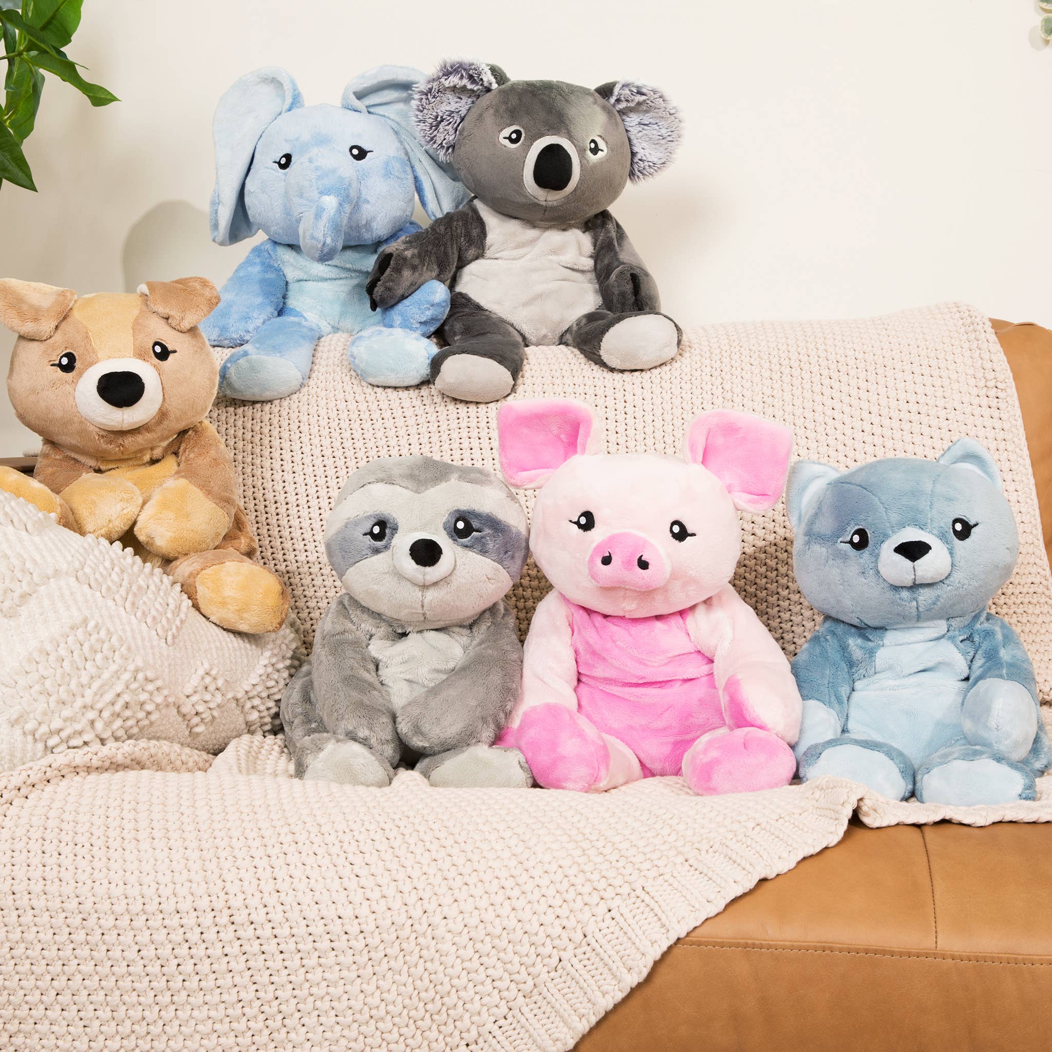 Hugimals World – Großhandel Kuschel-/Plüschtier – Kind & Baby – Frankie die Katze, 2 kg schweres Kuscheltier zur Angstlinderung für Kinder und Erwachsene13