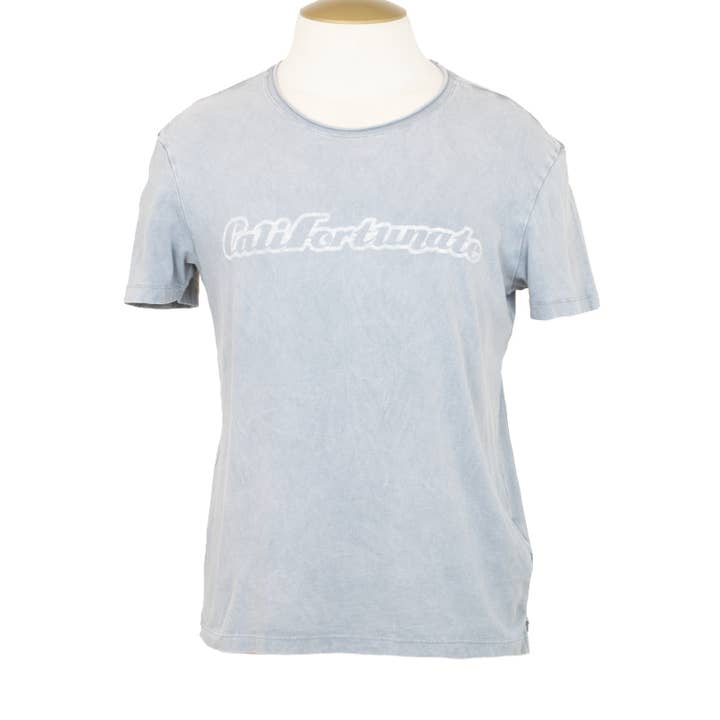 HERREN-MARKT-T-SHIRT MIT RUNDHALSAUSSCHNITT HELLGRAU für den Großhandel von Maskdanna by Califortunate