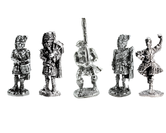 Timeline Gifts Ltd – wholesale Dekorativ statyett – Figurboxset - Skottland: Höglandsspelen1