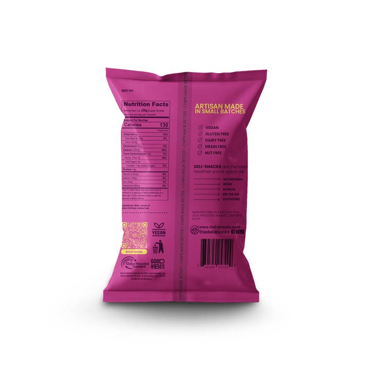 Delisnacks – Batatas fritas por atacado – Chips de Beterraba | Ligeiramente Salgados | Snacks | Vegan | Sem Glúten1