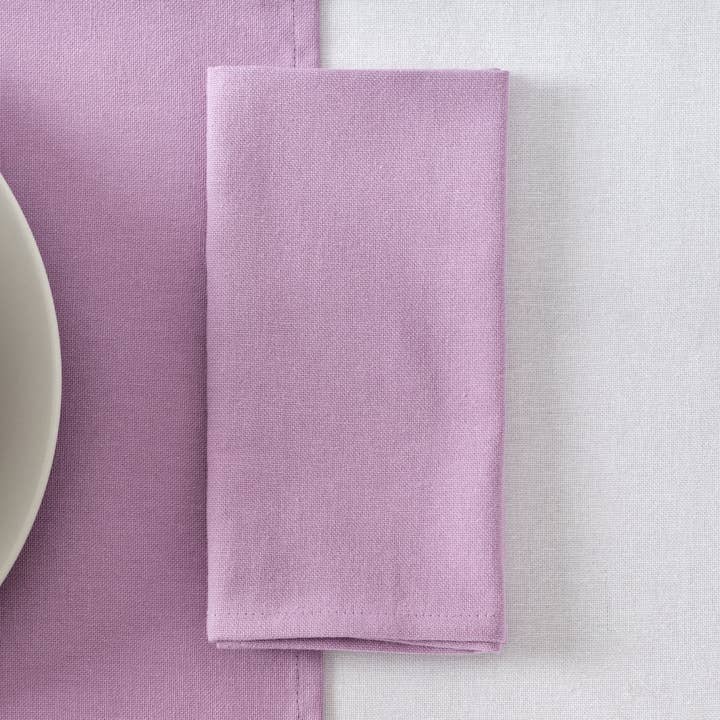 Pack 2 ud. servilletas liso Lino 100% Lila para venta al por mayor de SG HOGAR