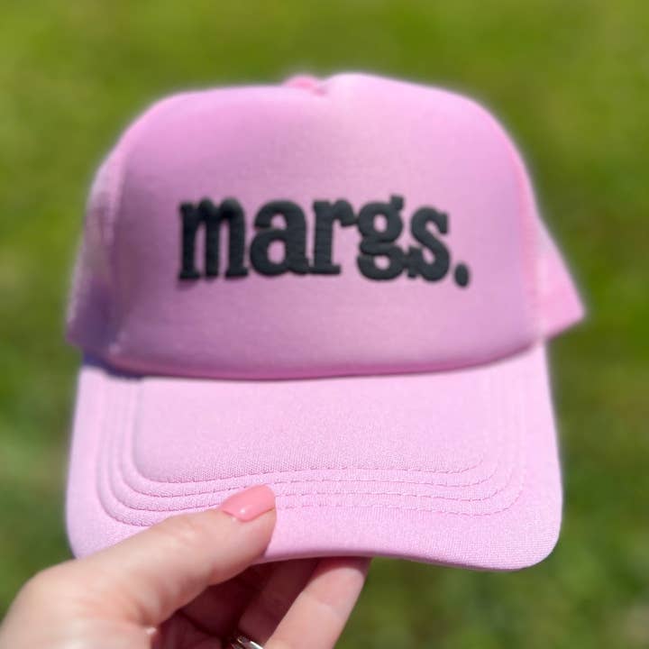 Margs Puff vinyl prink trucker hat | Cinco for wholesale by Buniquedesigns