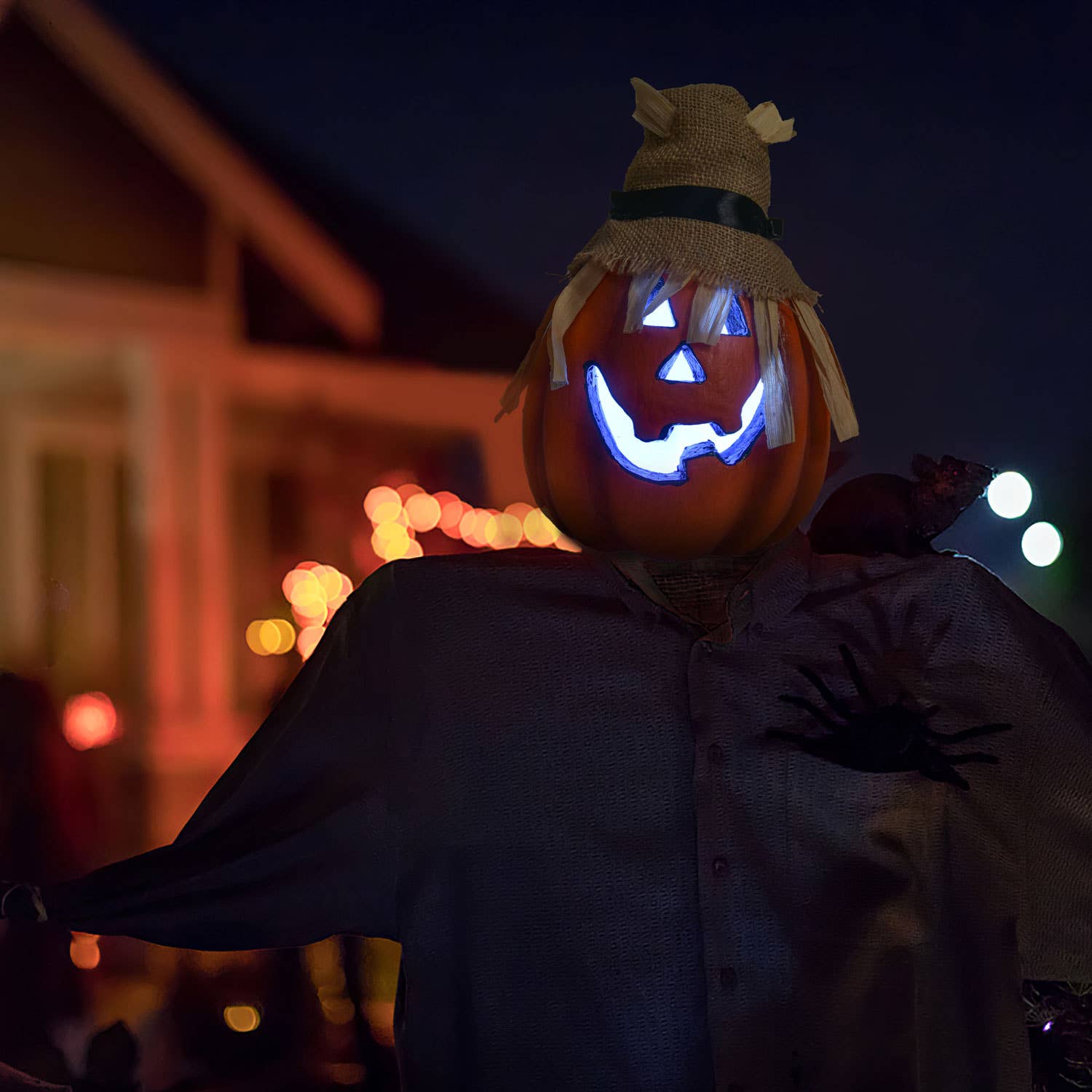 Fun Little Toys – wholesale Outdoor ornament/decor – Pumpkin Light Up Halloween Jack-o'-Lantern Decorations3