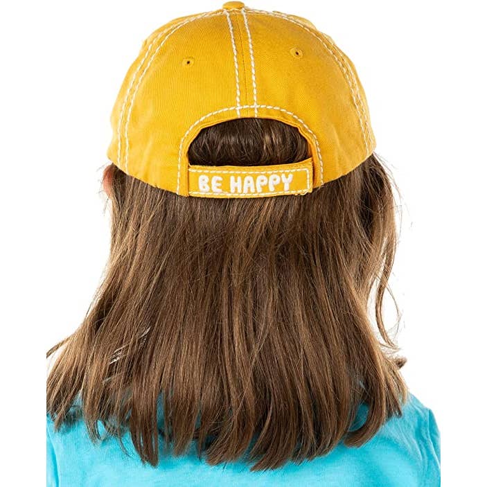 Funky Junque - Wholesale Baseball Cap - Kids - Vintage Patch Hat - Bee Happy (Yellow)