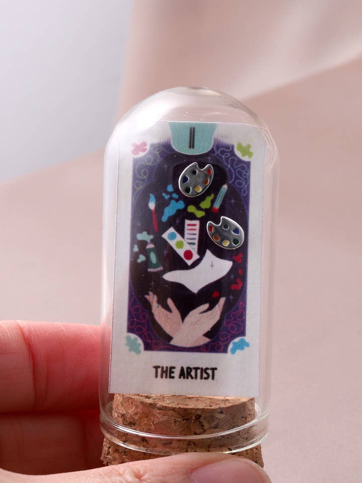 TT71003 THE ARTIST Painter Palette Earrings for wholesale by Attic creations