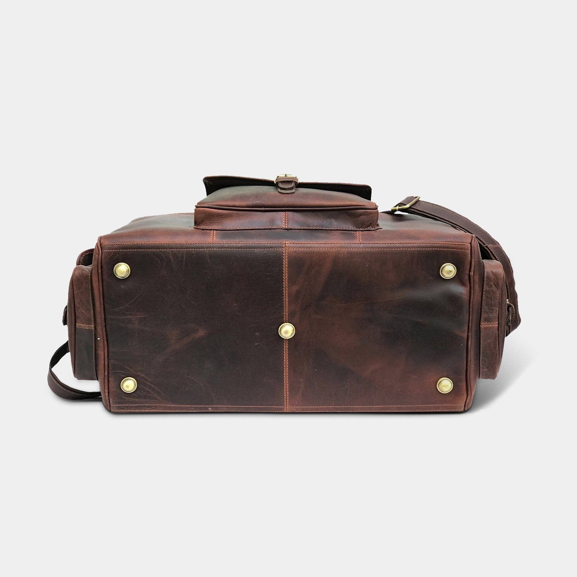 MaheTri LLC - Leather & Lifestyle Goods - Vente Sac de voyage – homme - Sac de voyage en cuir pleine fleur de buffle4