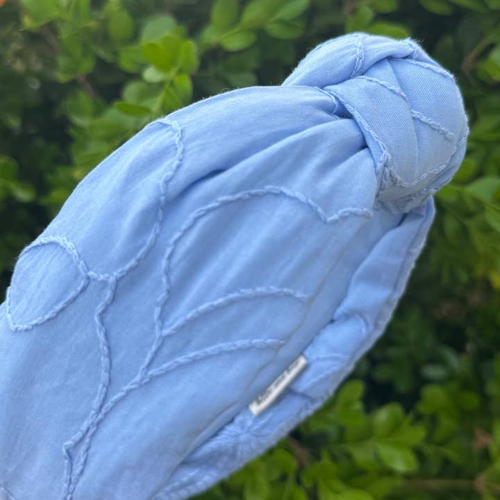 Lottie and Lucy - Wholesale Fashion Headband - Women's - Powder Blue embroidered headband