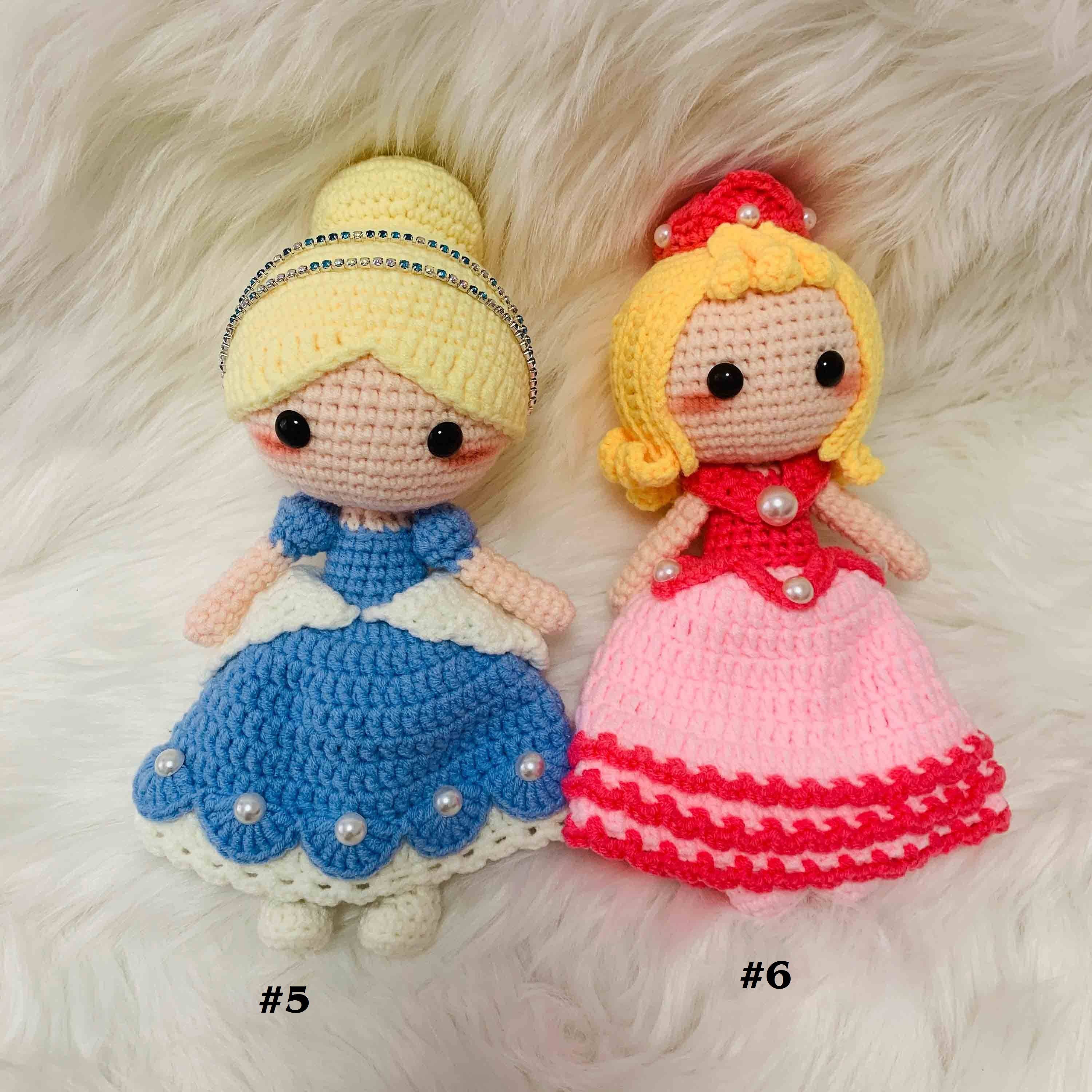 Anh2 LTD - Wholesale Doll - Kids - Crochet Cute Crochet Princess Doll, Handmade Amigurumi Doll2