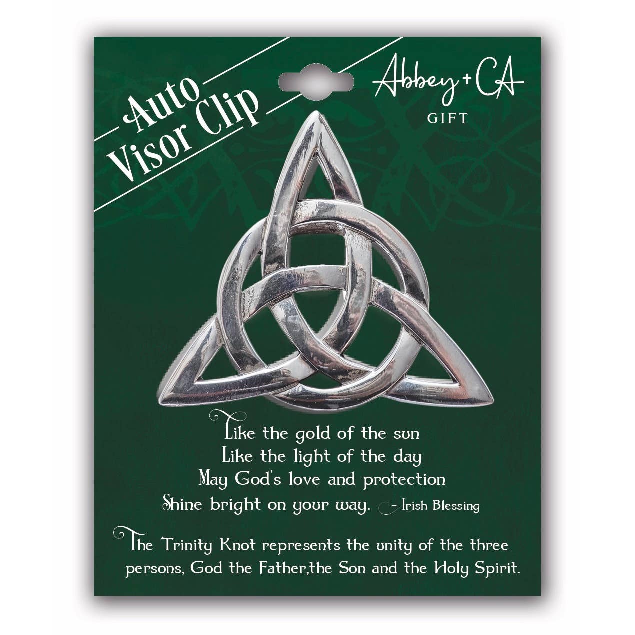 Abbey + CA Gift - Wholesale Car Decorative Charm - Unisex - Trinity Knot Visor Clip2