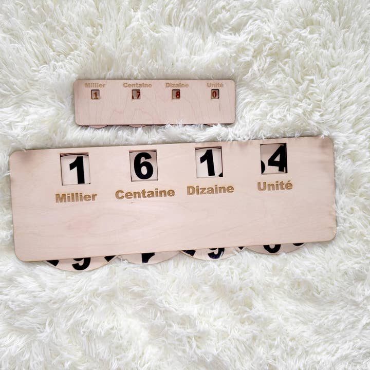 Wooden math counter - educational tool for wholesale by Lucine & Bastien