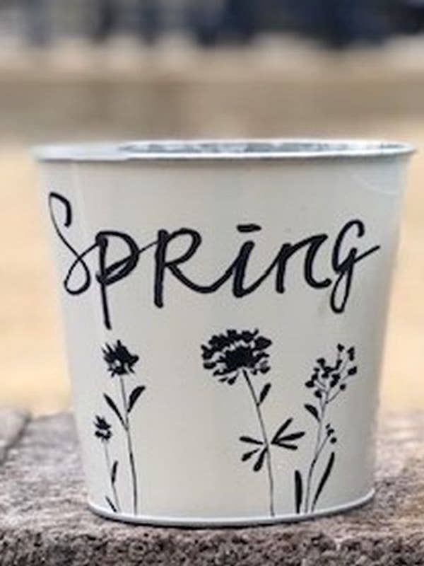 Black/White Spring Container for wholesale by DNS Designs