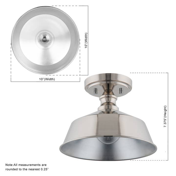 Brio Lighting - Wholesale Chandelier/Hanging Light - Sale - Bola 1-Light Nickel Semi Flushmount Ceiling Light4