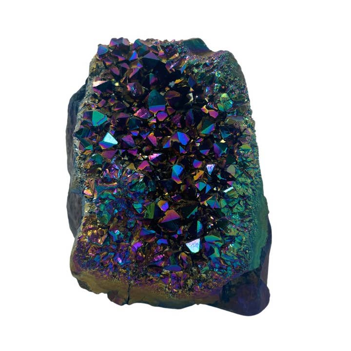Earths Elements Wholesale - Wholesale Spiritual Stone/Crystal - Geode - Cut Base Rainbow Aura, Small