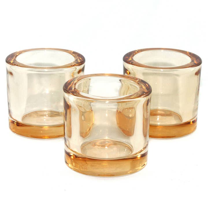 Twilight Collection - Wholesale Candle Holder - Heavy Glass Votive Holder | Bronze1