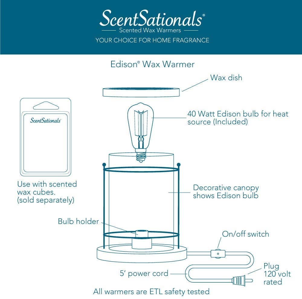 ScentSationals - Wholesale Wax Warmer - Marcone Edison Fragrance and Wax Warmer3