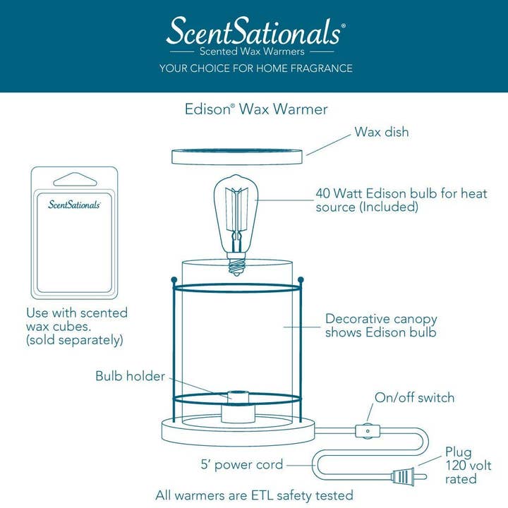 ScentSationals - Wholesale Wax Warmer - Marcone Edison Fragrance and Wax Warmer3