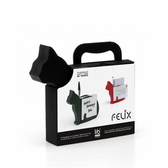 Red Felix Cat Note Block Holder With Noteblock for wholesale on Faire1