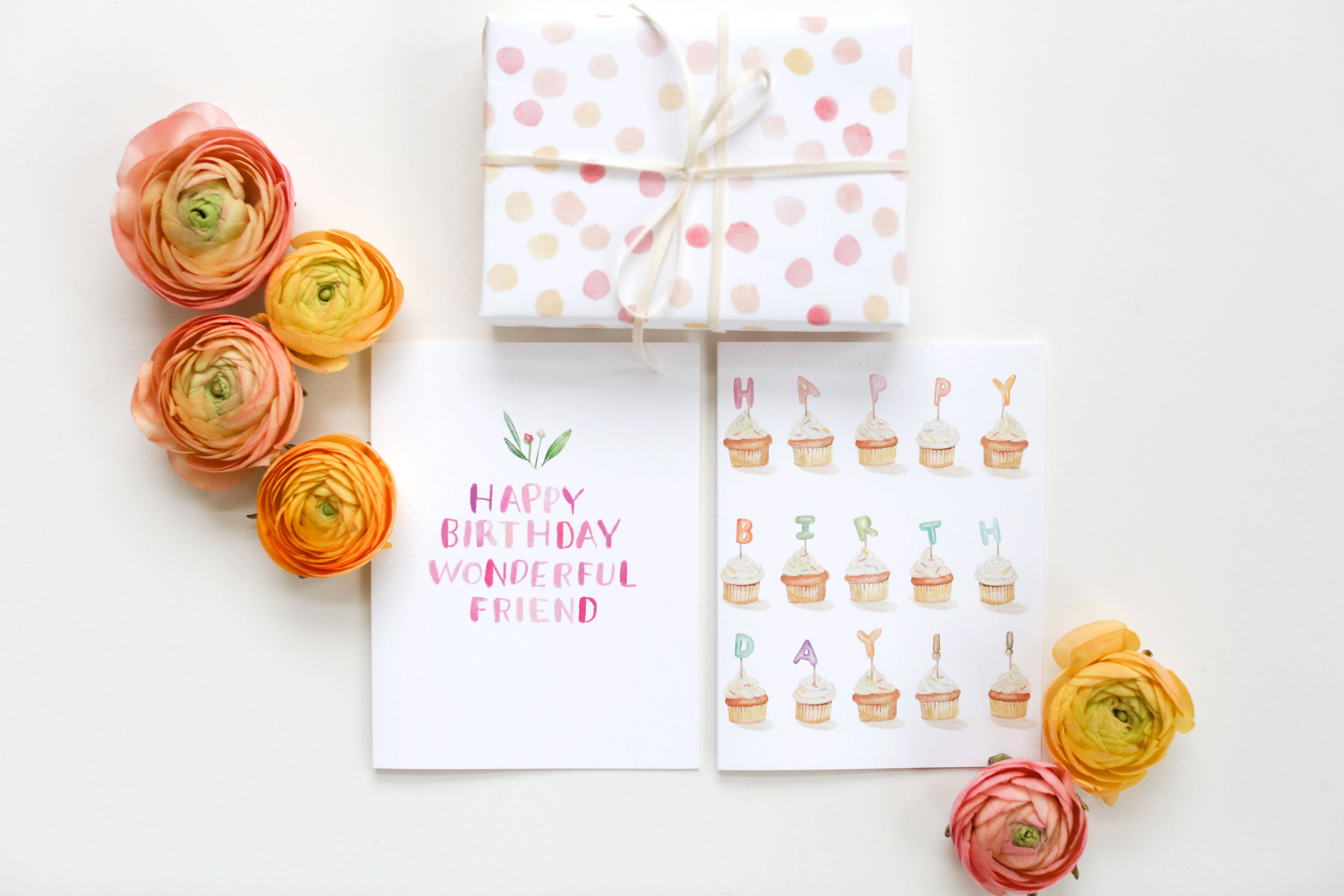 Lana's Shop - Wholesale Birthday Card - Birthday Cupcakes Greeting Card2