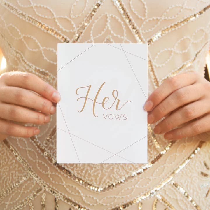 bloom daily planners - Wholesale Journal/Diary - Modern Minimal Wedding Vow Book Set1