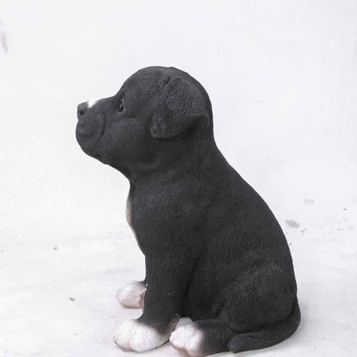 Hi-Line Gift Ltd. - Wholesale Outdoor Ornament/Decor - Pet Pals: Staffordshire Pitbull Puppy Statue5