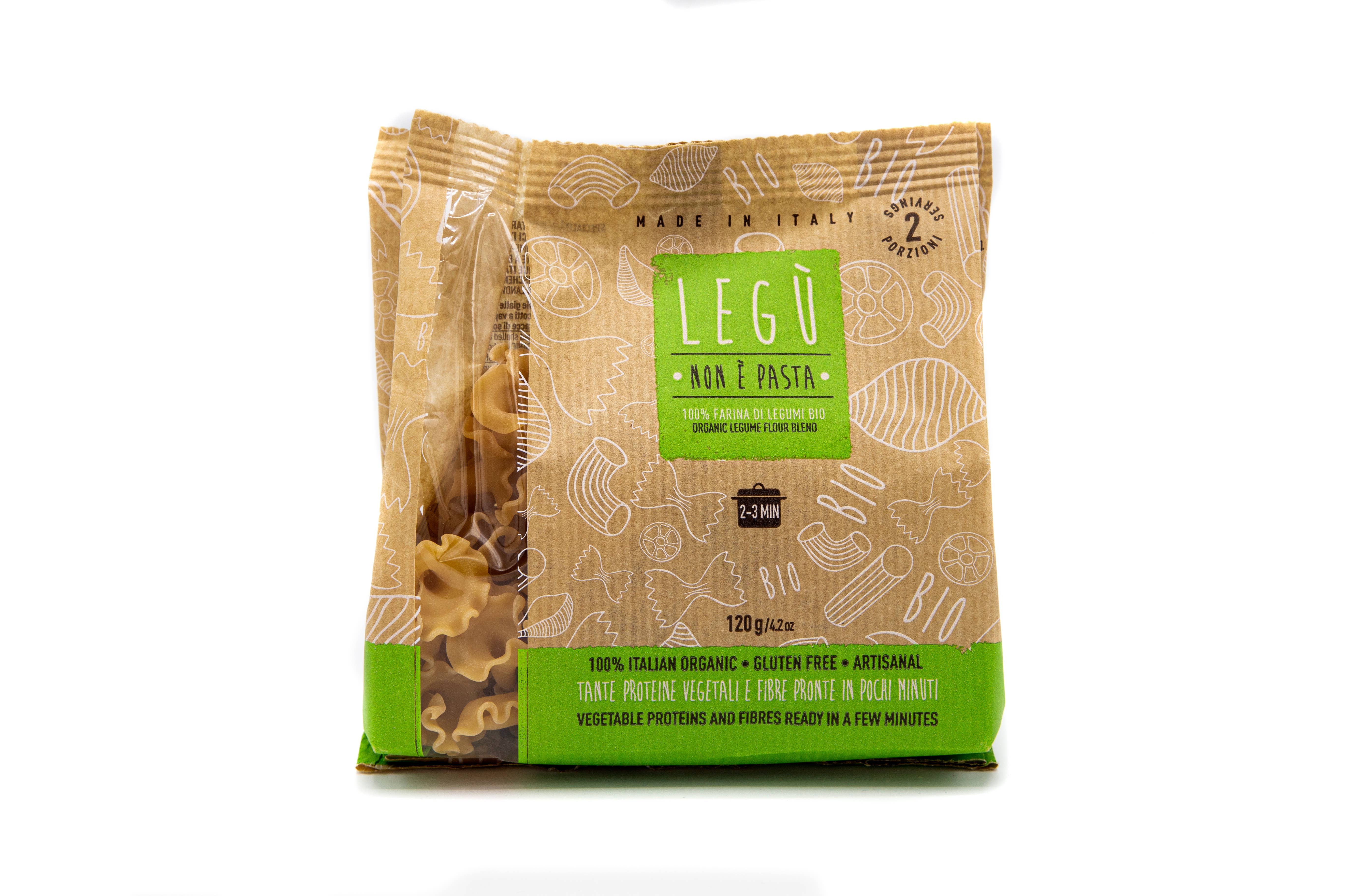LEGÙ - Wholesale Pasta - 2 ORGANIC LEGUMES - GIGLI (2/3 servings)0