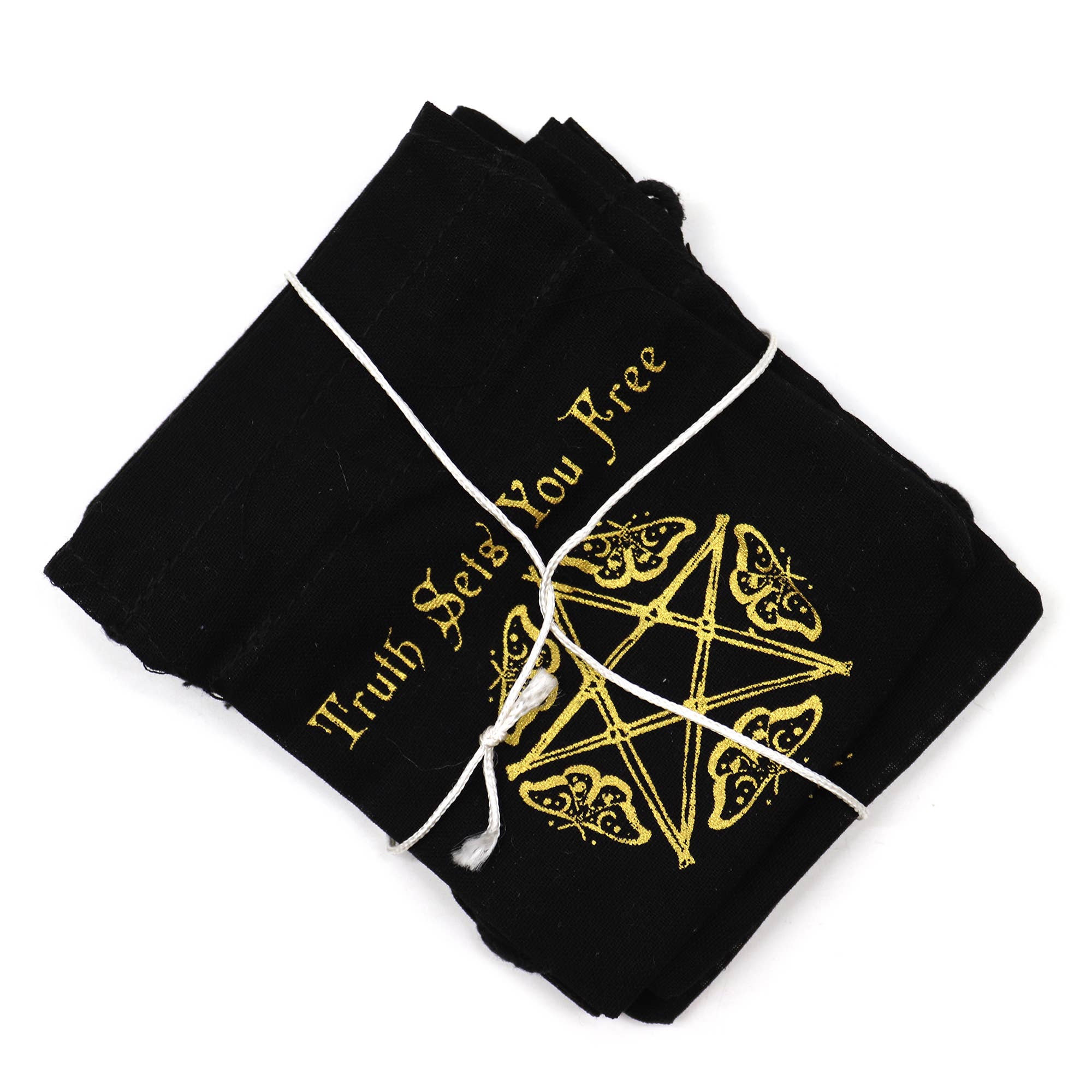 AW Artisan - Wholesale Gift Bag Set/Pack - 12x Esoteric Bags - Black & Gold (4x 3 designs)2