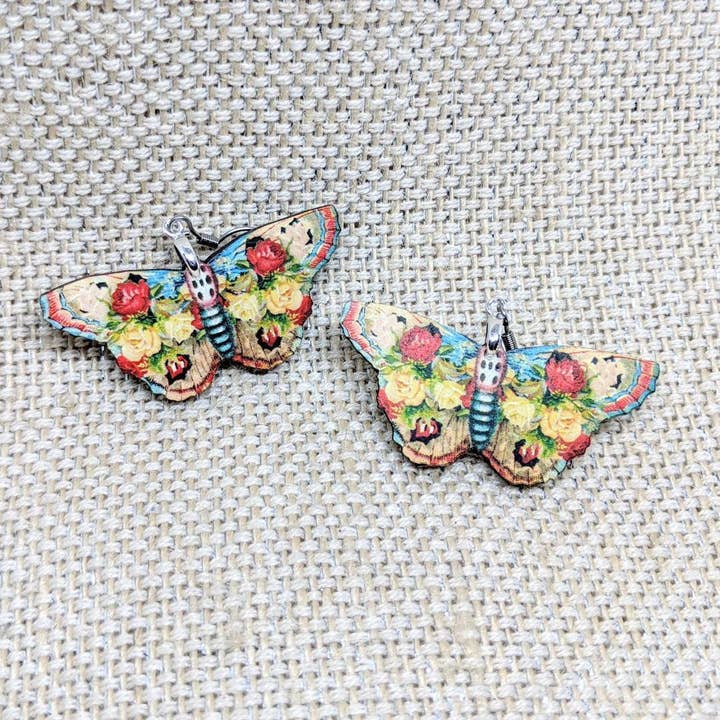 Butterfly - Laser Cut Wood Earrings Chb for wholesale by Iamsonotcool