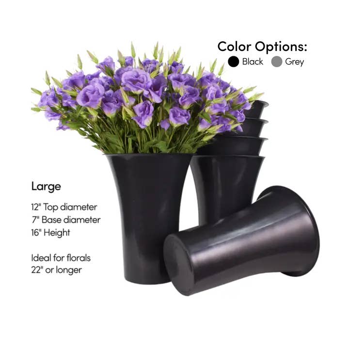 Jacobson - Wholesale Storage Bin - Standing Floral Storage Bucket - Box of 64