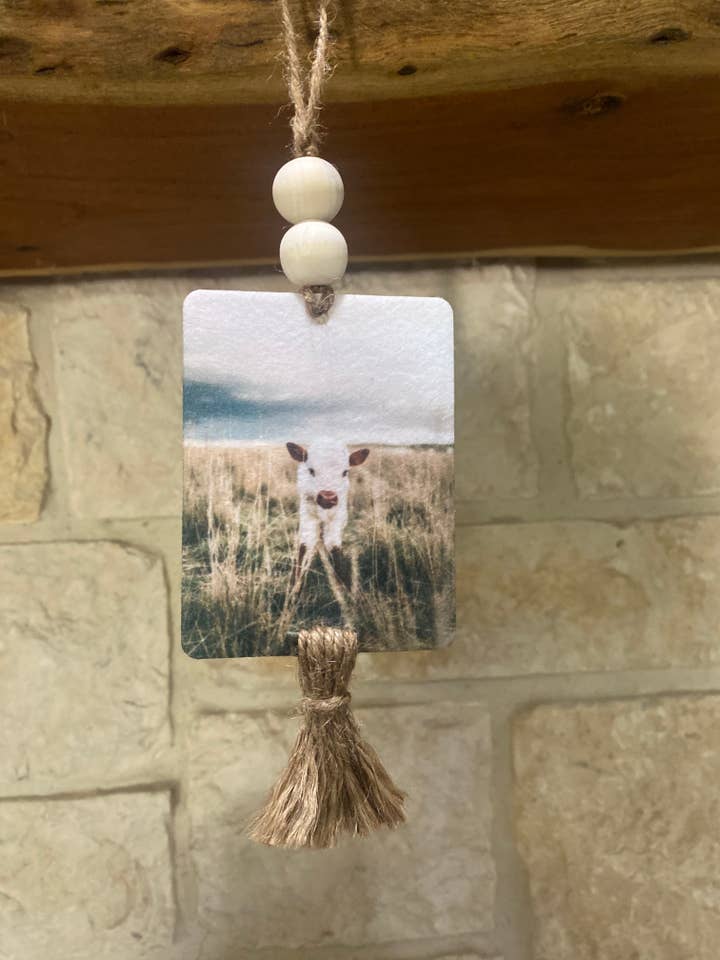 Calf Velvet Car Air Freshener for wholesale by The Prickly Five