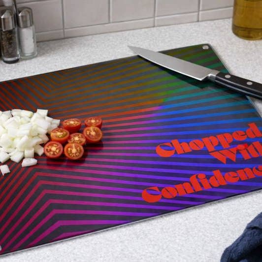 Découpé avec confiance. – Planche à découper en verre pour la vente par softcore interiors