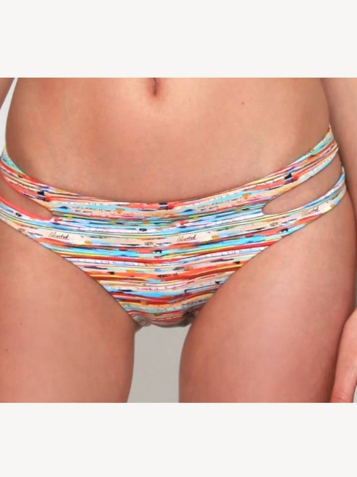 Slip bikini incrociato - Freedom Print per la vendita all'ingrosso da parte di Lume Swimwear