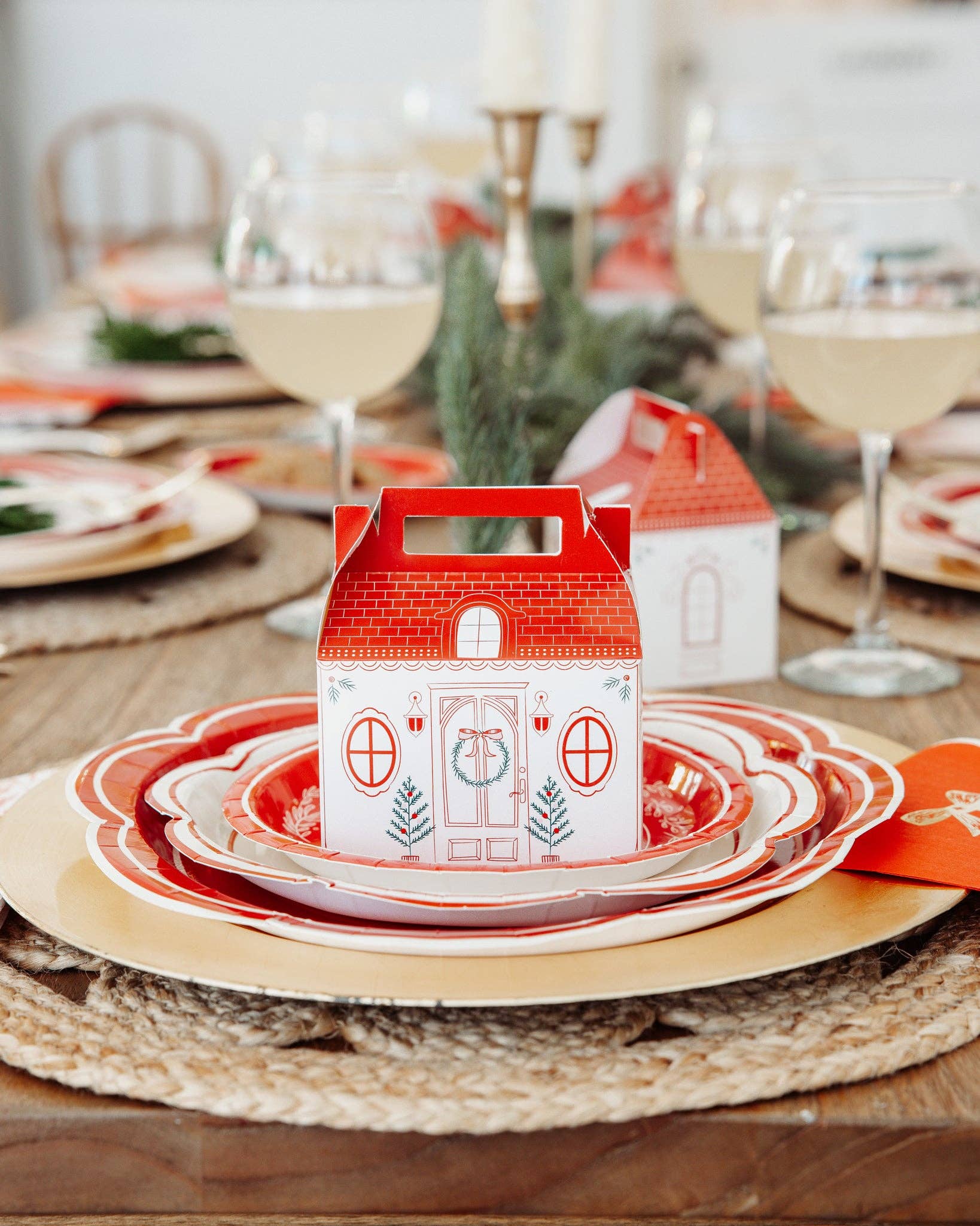 My Mind’s Eye - Wholesale Party Favor Bag/Box - PEM1208 -  Row House Gable Box1