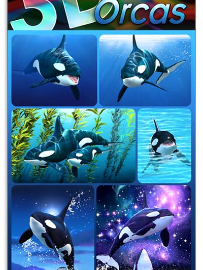 Royce 3D Stickers - Orcas for wholesale by Artgame Ltd.