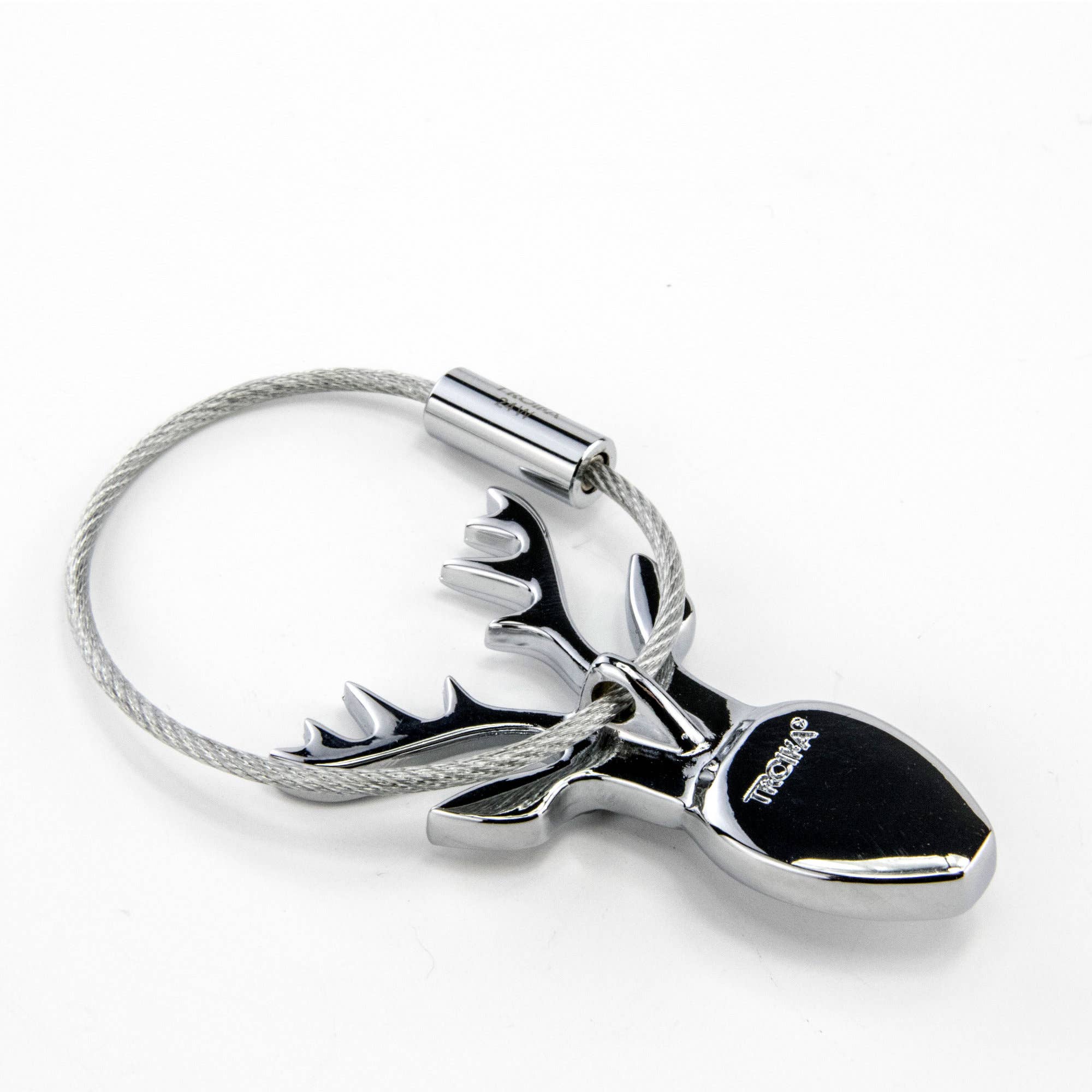 Troika, Duke Baron & Paperthinks by Brand Node, Inc. - Wholesale Keychain - Unisex - Toika Platzhirz Deer Head Key Chain  with Nail Friendly Loop2