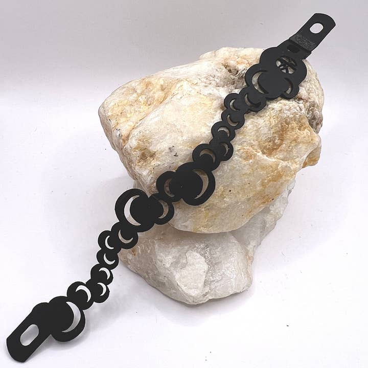 Pulseira Borracha Sliver Moon por atacado de ABD Culture