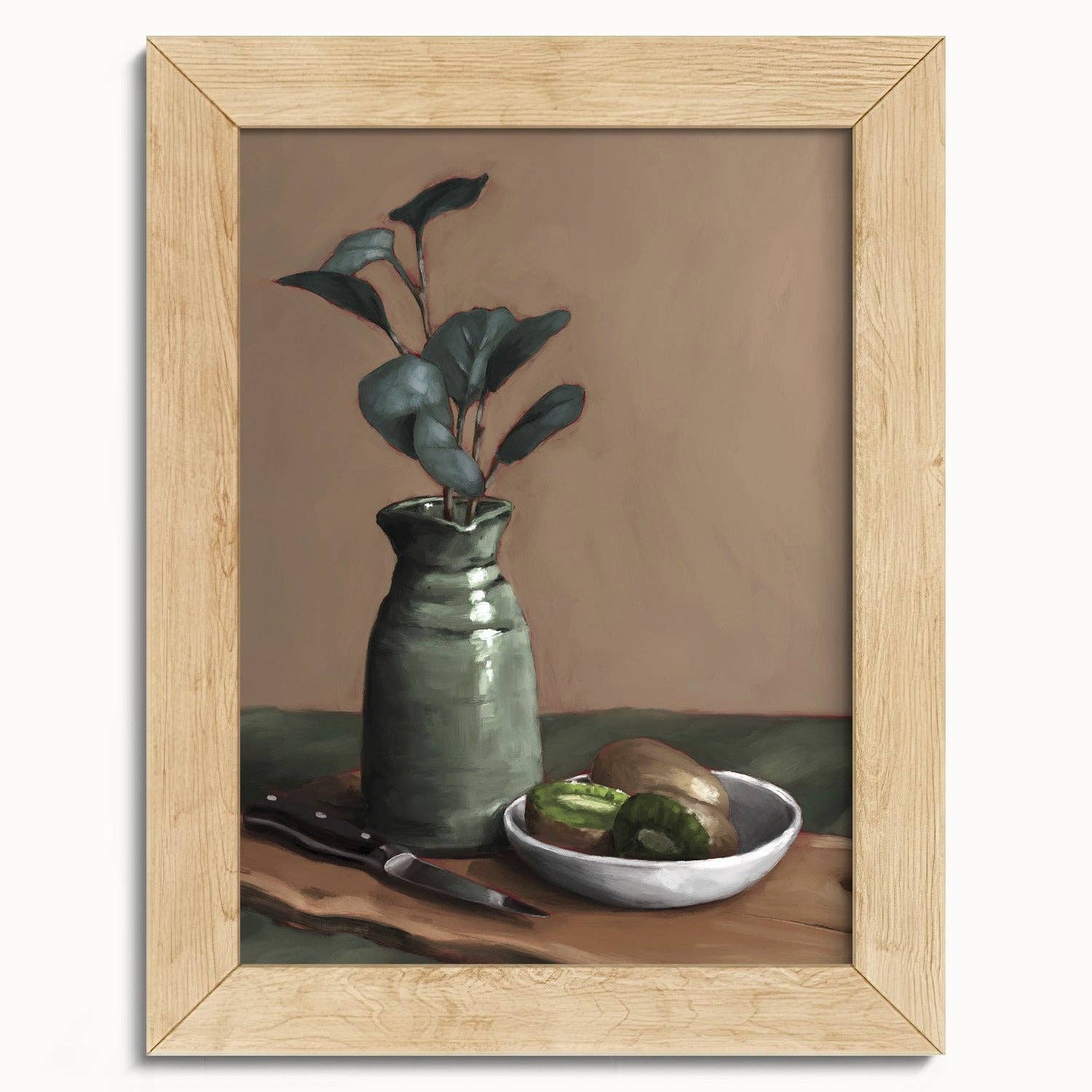 The Ugly Cat Studio - Wholesale Art Print - Eucalyptus and Kiwi Still Life Art Print8
