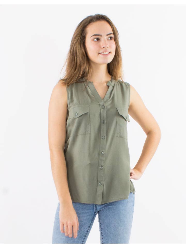 Coline - Wholesale Button Down Shirt - Women's - Blouse — woman-CH1731710